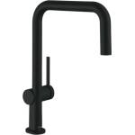 Hansgrohe Talis M54 U 220 Eco кухненски смесител с едноръкохватков механизъм, матово черен, с 1 струя (72844670)