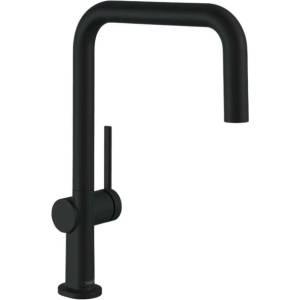 Hansgrohe Talis M54 U 220 Eco кухненски смесител с едноръкохватков механизъм, матово черен, с 1 струя (72844670)