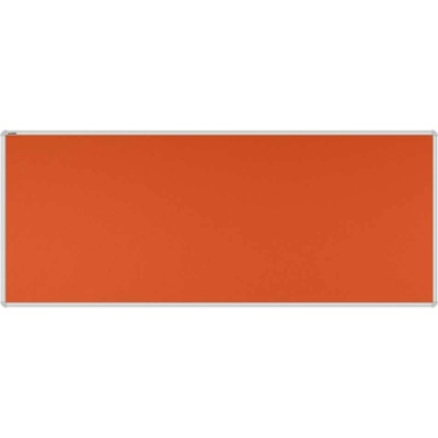 VMS VISION Stolový paraván EKONOMIK ekoTAB oblý roh 160 x 65 cm oranžový