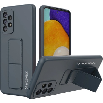 Wozinsky Кейс Wozinsky Kickstand Case Silicone, със стойка, за Samsung Galaxy A73, Син (9145576247761)