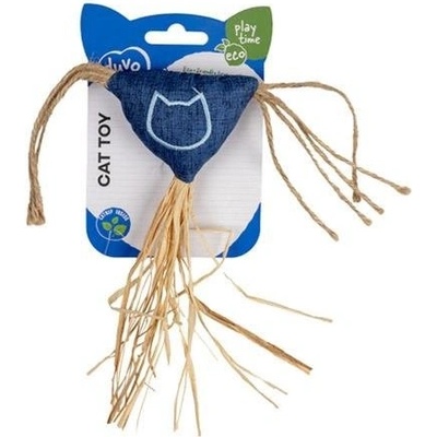 Duvo+ Eco trojuholník so šnúrkami a catnipom 3 x 18 x 20 cm