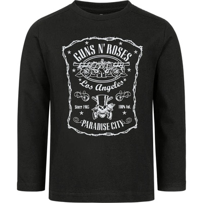 детска тениска с дълъг ръкав Guns N' Roses - Paradise City - Black/White - METAL-KIDS - 803.36. 8.7