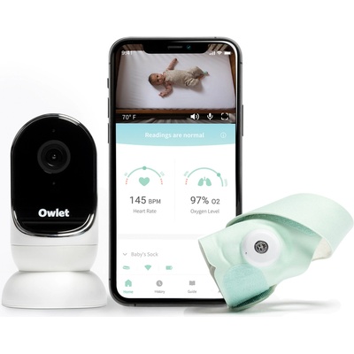 Owlet Monitor Duo Chytrá ponožka Owlet Smart Sock 3 & kamera Owlet Cam 2-Modrozelená – Zboží Dáma
