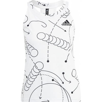 adidas tílko Club Graphic Tank Linen Green