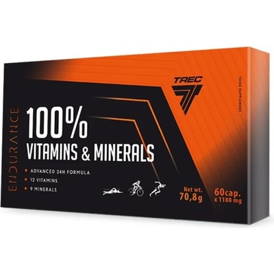 Trec Nutrition Endurance 100% Vitamins & Minerals, 60 капсули, Trec Nutrition