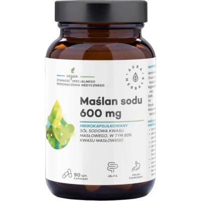 Aura Herbals Maslan sodu Натриев бутират, 300 mg, 90 капсули, Aura Herbals (13963 AH)