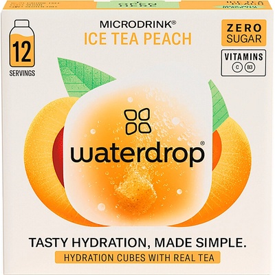 WATERDROP Ice tea broskyňa 12 kusov
