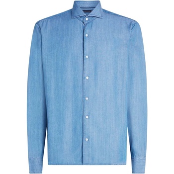 Tommy Hilfiger Smart Casual Slim-Fit Denim Shirt - Denim