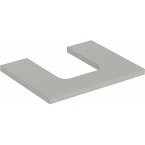 Geberit Плот за мивка Geberit One с централен изрез 60 см, матово сиво (505.271.00.7)