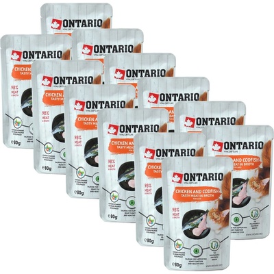 ONTARIO Онтарио Кот пиле и полок 12 x 80 г