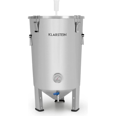 Klarstein Gärkeller, ферментационен котел, 30 l, ферментационна епроветка, термометър, 304 неръждаема стомана (FP3-Gärkeller) (FP3-Gärkeller)