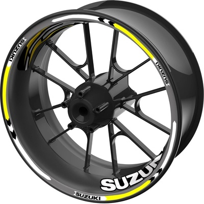 SEFIS sada farebných prúžkov EASY na kolesa Suzuki žltá