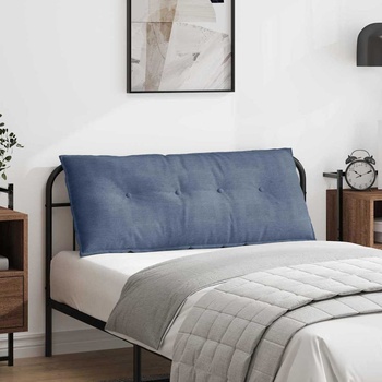 vidaXL Възглавница за гръб Синьо 120 x 50 cm Кордюрова тъкан (42014825)