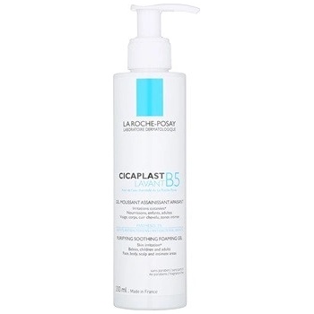 La Roche Posay Cicaplast Lavant B5 zklidňující čisticí pěnivý gel For Skin Irritation Babies Childern and Adults Face Body Scalp and Intimate Areas 200 ml