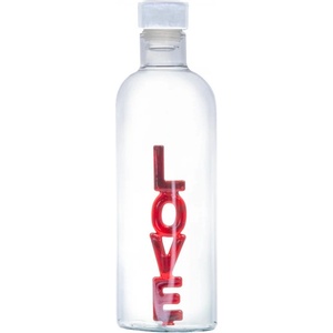 Vin Bouquet Стъклена бутилка с декорация LOVE - 1, 1 л (VB FIA 1647)