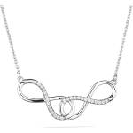 Swan Сребърно колие с циркони END926N Swan