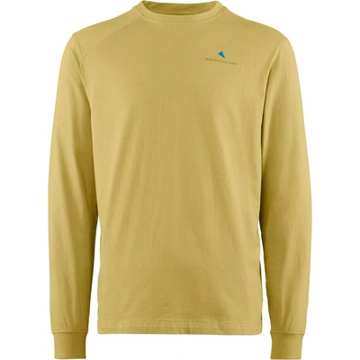 Klättermusen Мъжка тениска Klättermusen Root Logo L/S Tee Longsleeve - Straw - размер XXL (216-8370-0316)