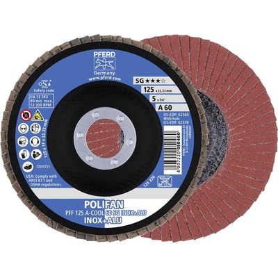 Pferd Vějířovitý brusný kotouč 125 x 22.23 mm 67656125 10 ks