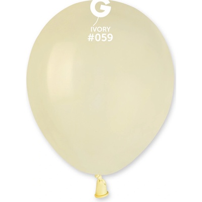 Svet balonku Balónik pastelový slonová kosť 13 cm