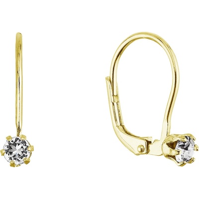 Pavona Pozlacené visací náušnice se Swarovski krystalem 31322.1