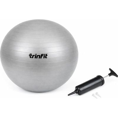 TRINFIT Gymnastický míč protiskluzový 75cm stříbrný