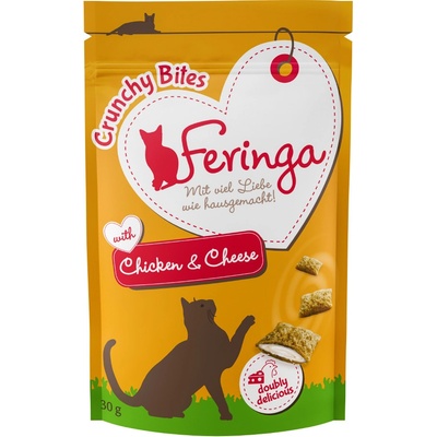 Feringa Crunchy Bites mix - kura & syr, hovädzie a losos 3 x 30 g