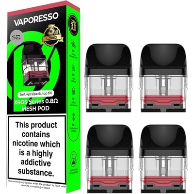 Vaporesso XROS COREX 3.0 cartridge 0,8 ohm 4 ks