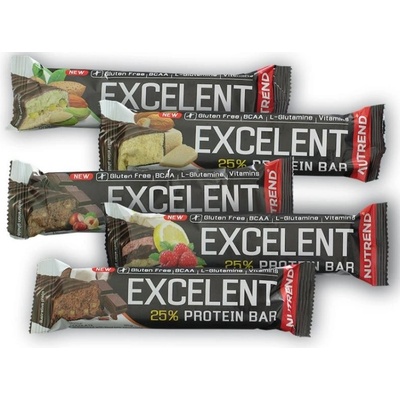 Nutrend Excelent 25% Protein Bar gluten free brazilská káva 85 g