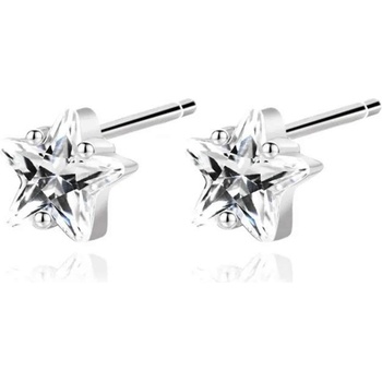 Silenti Jewelry Сребърни обеци "Звездички