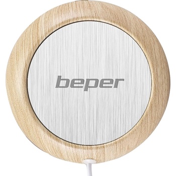 Beper Нагревател за чаши Beper P201UTP003, USB, Диаметър 10.5 см, Сив/кафяв (P201UTP003)