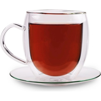 Feelino Чаша, Двойна стена, Висококачествено боросиликатно стъкло, 400 мл, Уникални (20201400G) (20201400G)