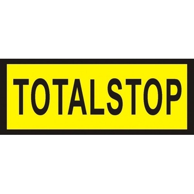 Samolepka Total stop 26x74mm 28b