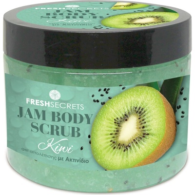 Madis Fresh Secrets JAM Body scrub detox kiwi Želé telový peeling kiwi 320 ml