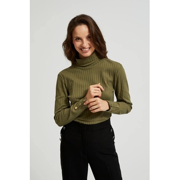 Moodo Светлооливков дамски топ с дълъг ръкав Moodo | Zelen | ЖЕНИ | XS