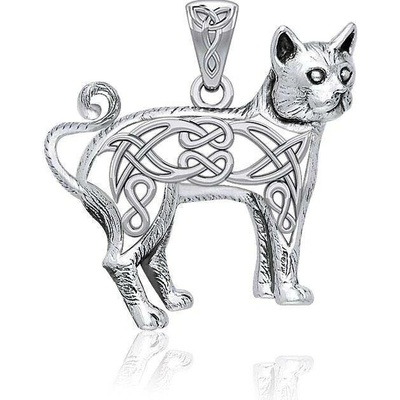 Fantasy Šperky Kočka s propletenci talisman MJW236