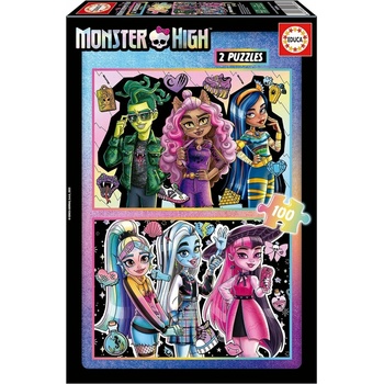 Educa Пъзел, Educa, Monster High 2 в 1, 2 х 100 части (EDU19704)