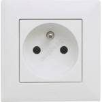 Legrand - Домашна розетка с рамка NILOE STEP 250V бяла (LR0049A)