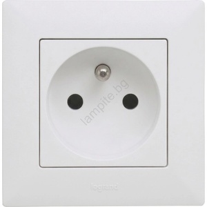 Legrand - Домашна розетка с рамка NILOE STEP 250V бяла (LR0049A)