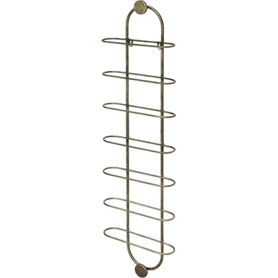 Chic Antique Nástenný držiak na víno Brass