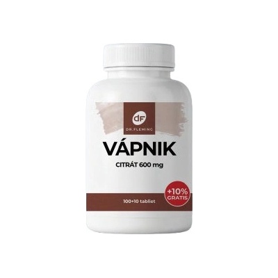 Dr.fleming Vápnik Citrát 600mg +10% gratis 110 kapsúl