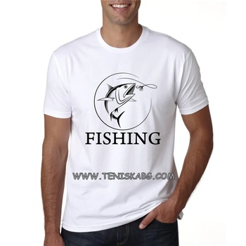 Image 1 of Fruit of the Loom Тениска със щампа - Fishing