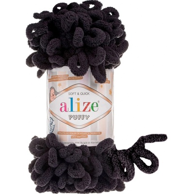 Alize příze Puffy 1060 černá
