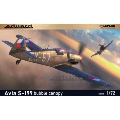 Eduard Avia S-199 s vypouklým překrytem kokpitu PROFIPACK 70151 1:72 – Zboží Mobilmania