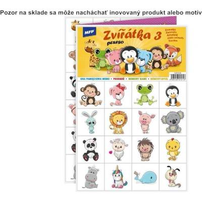 MFP pexeso 3xA4 Zvieratká 3