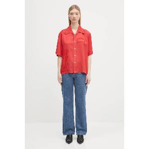 Aries Риза Aries Ancient Column Satin Viscose Hawaiian Shirt (AR4080003)