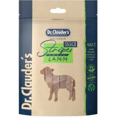 Dr.Clauder's Dog Maškrta Stripes Small Lamb strips 80 g