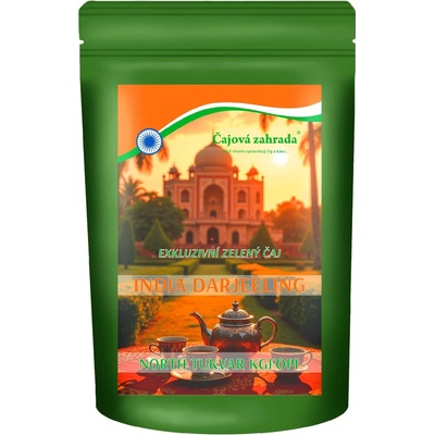 Čajová zahrada India Darjeeling KGFOPI North Tukvar zelený čaj zelený čaj 70 g