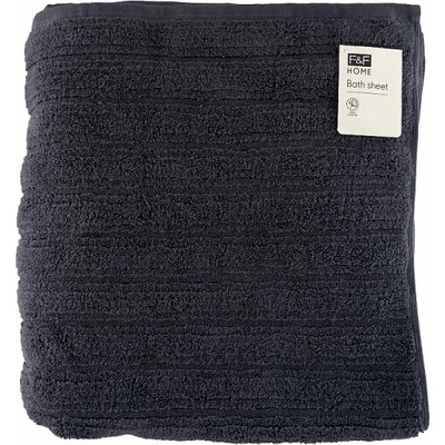 F&F Home Blue Charcoal Ribbed osuška 100 x 150 cm