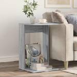 vidaXL Странична маса Сив Сонома 40 x 38 x 62, 5 см Инженерна дървесина (8000369)