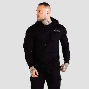 GymBeam Мъжки суичър TRN Hoodie Black XXL